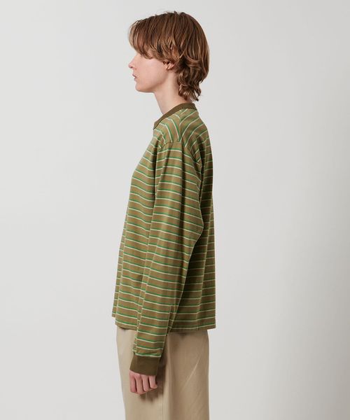 tシャツ 「LOEFF」マルチボーダー ロングスリーブ カットソー  UNISEX レディース メンズ LOEFF＞マルチボーダー ロングスリーブ カットソー UNISEX（T