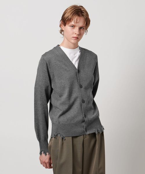 LOEFF フリンジVネックカーディガン 1.jpg