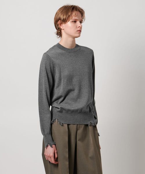 LOEFF ダメージ ニットプルオーバー (薄手) 楽天市場】【SALE！40%OFF】ロエフ LOEFF ダメージ ニット プル