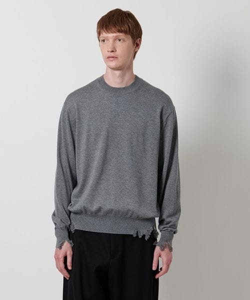 LOEFF ダメージ ニットプルオーバー (薄手) 楽天市場】【SALE！40%OFF】ロエフ LOEFF ダメージ ニット プル