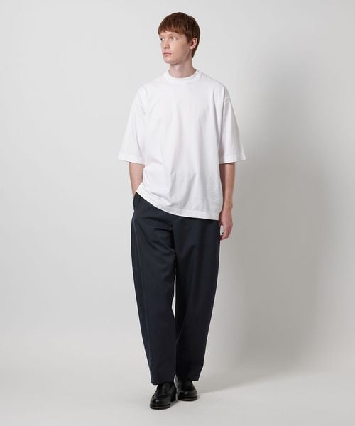 美品✨LOEFF　ウールギャバジンボンタントラウザー　グレー　ワイドテーパード LOEFF＞ウールギャバ ボンタン パンツ MEN'S