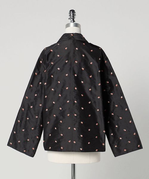 ちえ　ロエフ LOEFF＞ローズ タフタ スキッパー シャツ