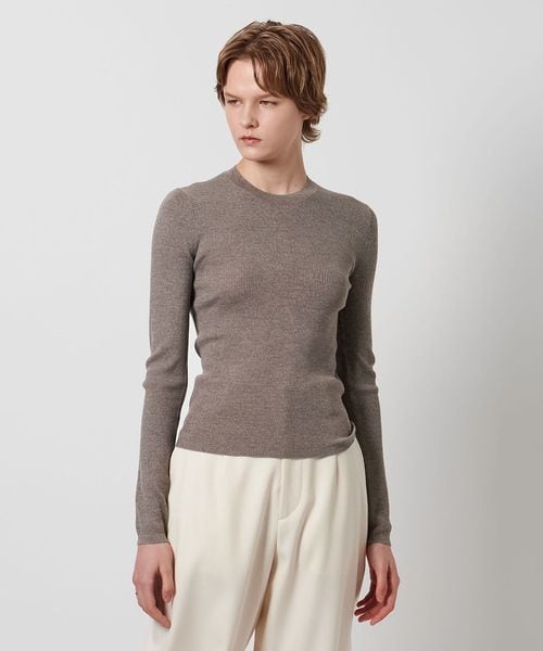 24AW 新作ユナイテッドアローズ LOEFF グレー リブニット　新品未使用 24AW 新作ユナイテッドアローズ LOEFF グレー リブニット 新品未使用