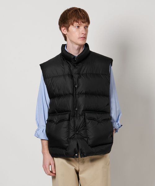 ユナイテッドアローズ　黒 ダウンベスト サイズL LOEFF＞ダウンベスト UNISEX