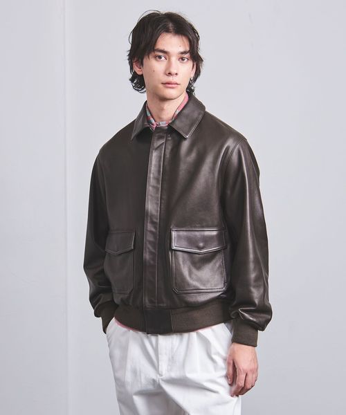 レインボー様　LOEFF LeatherFlightJacket レザー レインボー様 LOEFF LeatherFlightJacket レザー