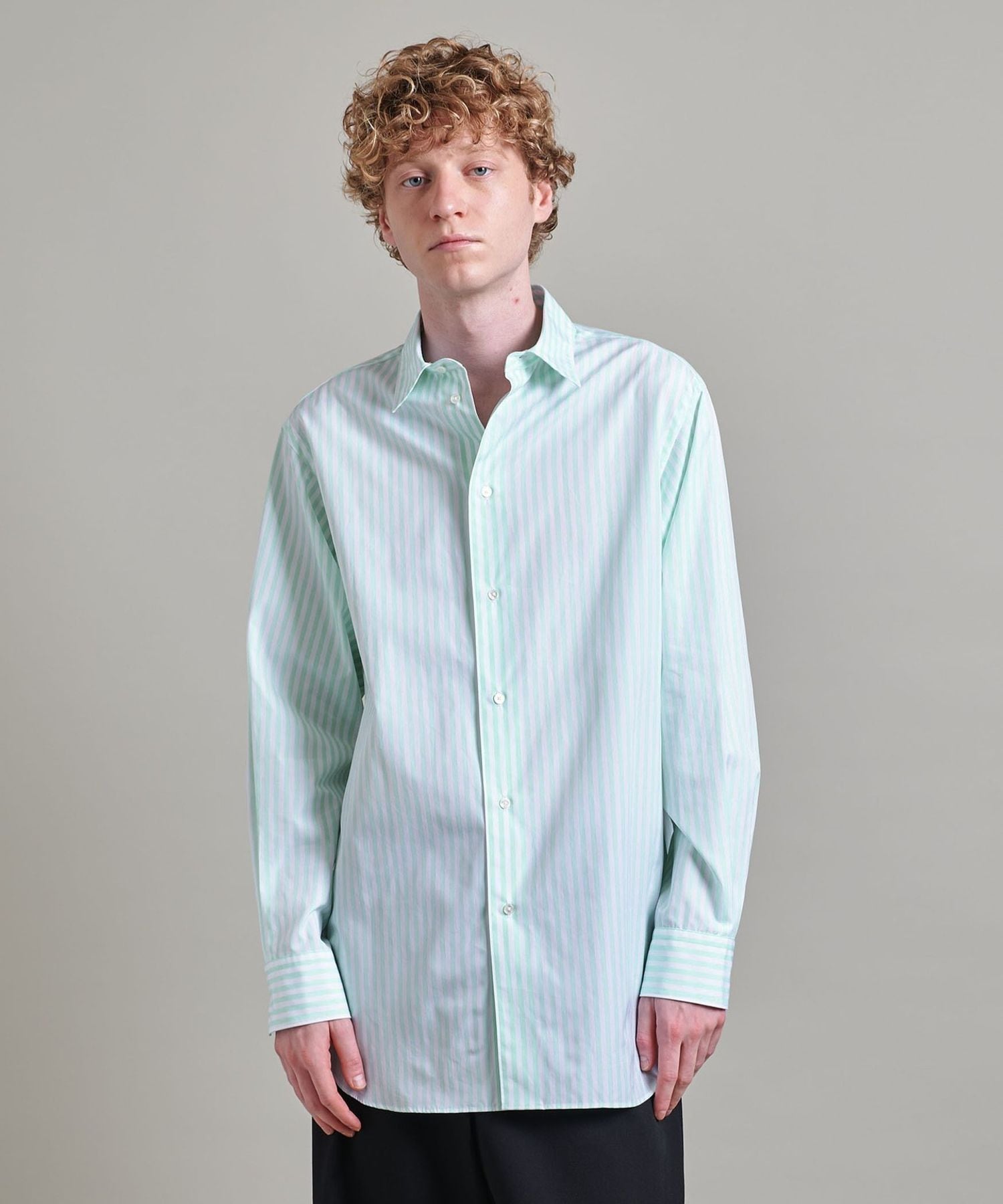 LOEFF＞コットン ブロード レギュラー シャツ MEN
