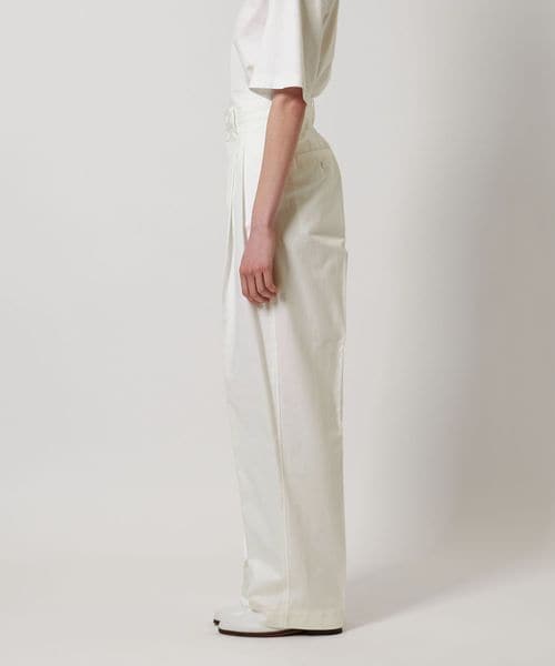 LOEFF／ロエフ〈日本製〉コットンツイル2タックパンツ 綿ワイド