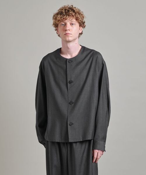 【美品/定価3.8万】ロエフ LOEFF *ウールニットジレ*Fロングカーディガンノースリーブユナイテッドアローズ(33-2412-414)【71A52】 LOEFF 【美品/定価3.8万】ロエフ *ウールニットジレ*Fロング