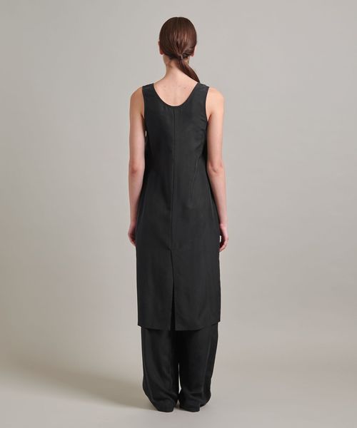LOEFF＞シルク ハブタエ タンクトップ ドレス