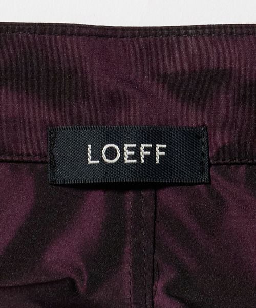 ロエフ LOEFF グロッシー タフタ パフスリーブ ブラウス バンドカラーシャツ 黒 /MI ■OS ■SH レディース 8800025S0232_m1_a001.jpg