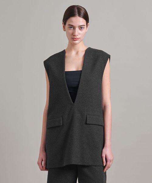 UNITED ARROWS ループ ベスト ミックス シアーループ ニットベスト