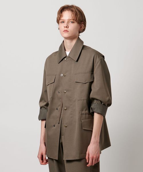 offwhite フィールドジャケット LOEFF＞ウールギャバ フィールド ジャケット UNISEX