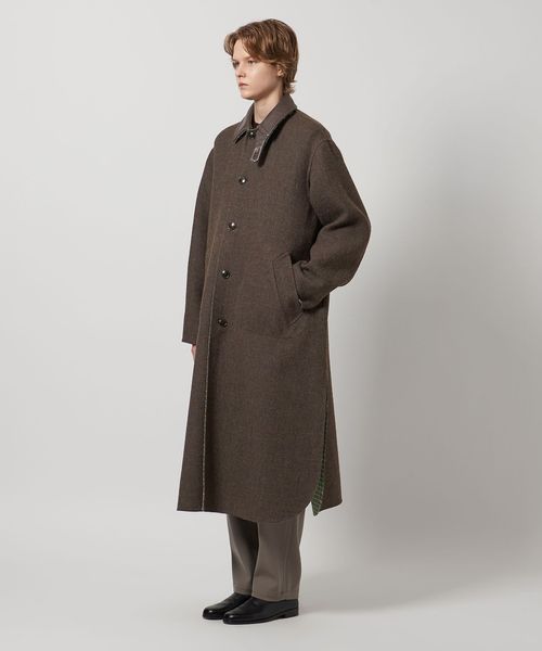 UNITED ARROWS リバーシブルウールコート UNITED ARROWS ノーカラーコート コート バイカラー リバー