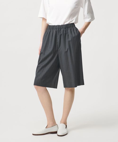LOEFF/＜LOEFF＞トロピカルウール  キュロット ピンストライプ/ショート / ハーフパンツ