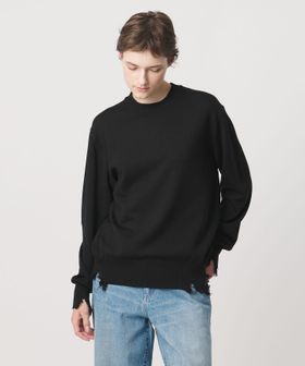 LOEFF/＜LOEFF＞ダメージ ニット プルオーバー UNISEX/ニット / セーター