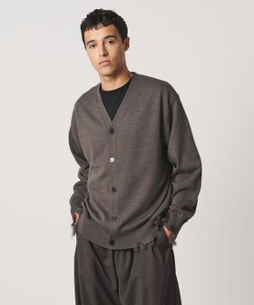 LOEFF/＜LOEFF＞ダメージ Vネック カーディガン UNISEX/ニット / セーター