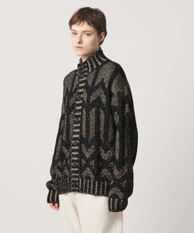 LOEFF/＜LOEFF＞ MURAL ジャガード カーディガン UNISEX/カーディガン / ボレロ