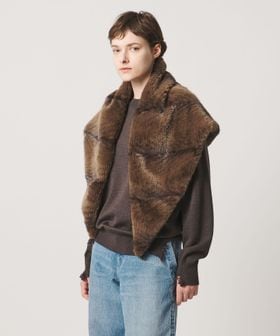 LOEFF/＜LOEFF＞フェイクファー リバーシブル スカーフ UNISEX/ストール / マフラー