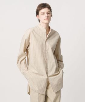 LOEFF/＜LOEFF＞ストライプ バンドカラー シャツ/シャツ / ブラウス
