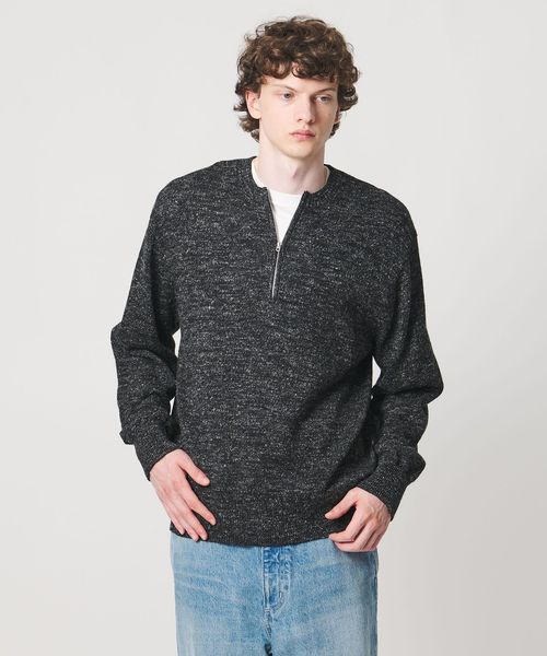 LOEFF/＜LOEFF＞ウール ヘンプ ジップ プルオーバー MENS/ニット / セーター