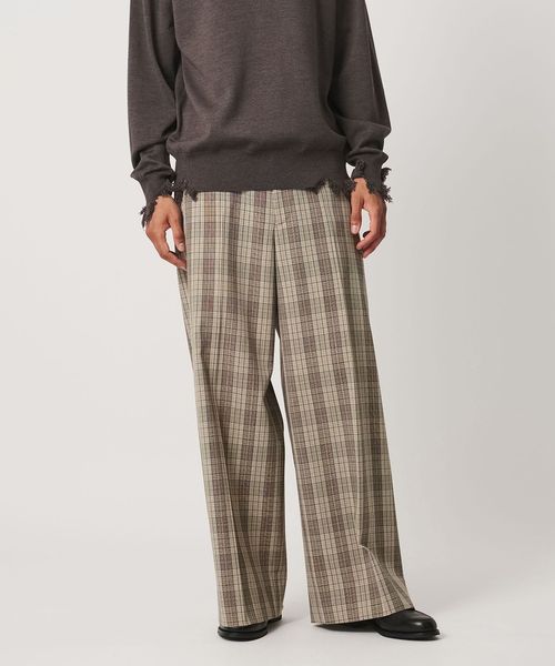 LOEFF/＜LOEFF＞グレンチェック バギーパンツ MENS/その他パンツ