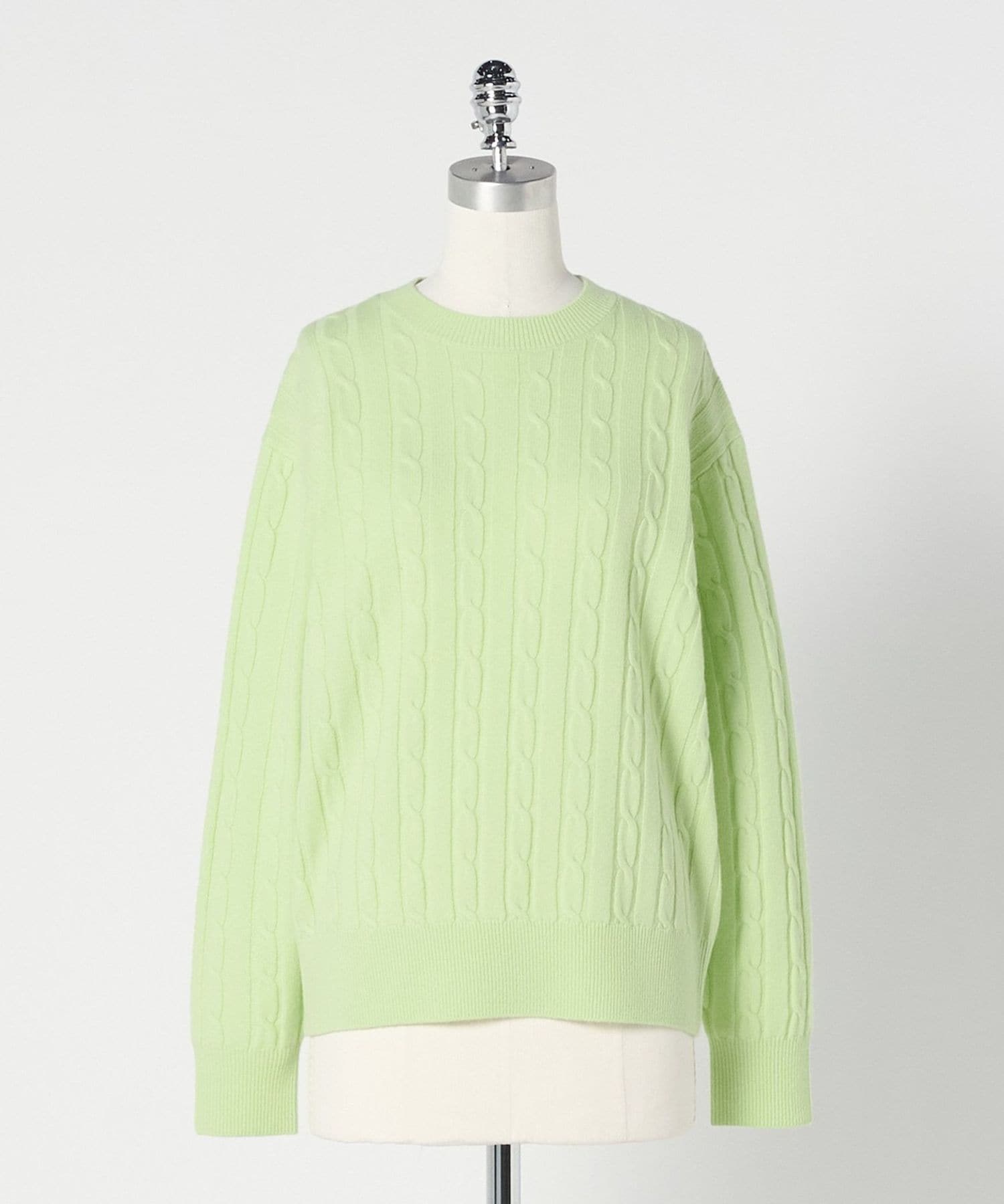 LOEFF＞カシミヤ ケーブル ニット