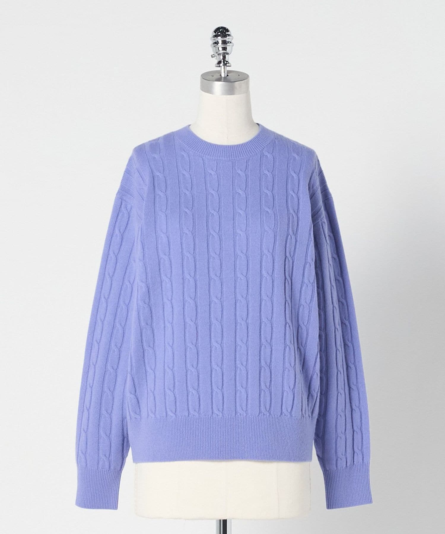 ユナイテッドアローズ　カシミヤ100% ケーブルニット　セーター　L クリーム カシミヤ100 ケーブルニットセーター ユナイテッドアローズ カシミヤ