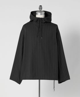 LOEFF/＜LOEFF＞ヘリンボン ストライプ フードシャツ UNISEX/シャツ / ブラウス