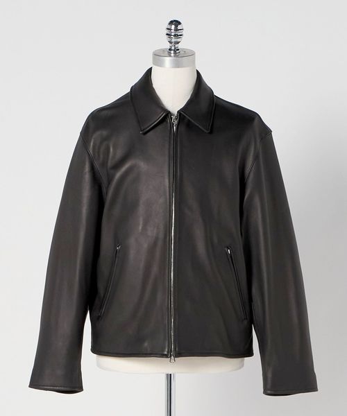 LOEFF/＜LOEFF＞ ラムレザー バイカー ジャケット UNISEX/ライダース