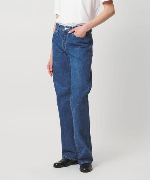 LOEFF/＜LOEFF＞13OZ ストレート デニム ブリーチ/デニムパンツ