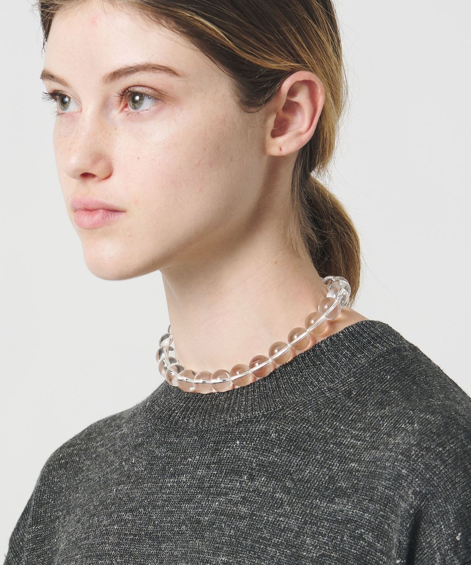 別注】＜Haute Joaillerie AKIO MORI＞クリスタルガラス ネックレス