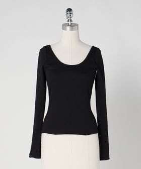 LOEFF/＜LOEFF＞ベアテレコ ラウンドネック ロングスリーブ/Tシャツ / カットソー