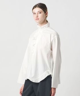 LOEFF/＜LOEFF＞コットン ブロード フリル スキッパー シャツ/シャツ / ブラウス