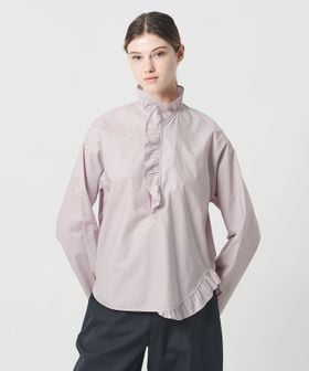 LOEFF/＜LOEFF＞コットン ブロード フリル スキッパー シャツ/シャツ / ブラウス