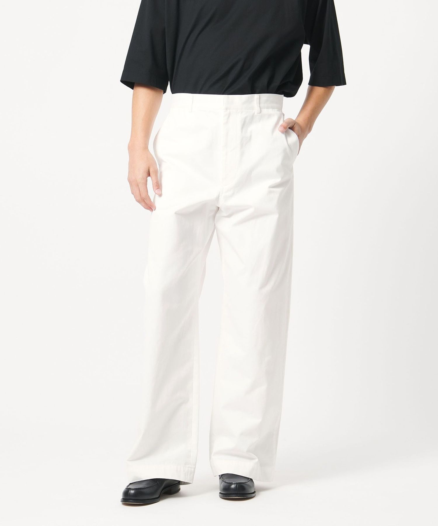 LOEFF＞コットン ツイル パンツ MENS