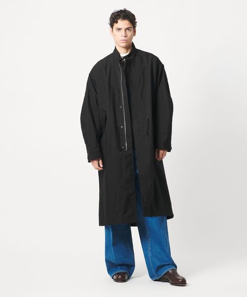 LOEFF＞オックス ミリタリー スタンドカラー コート