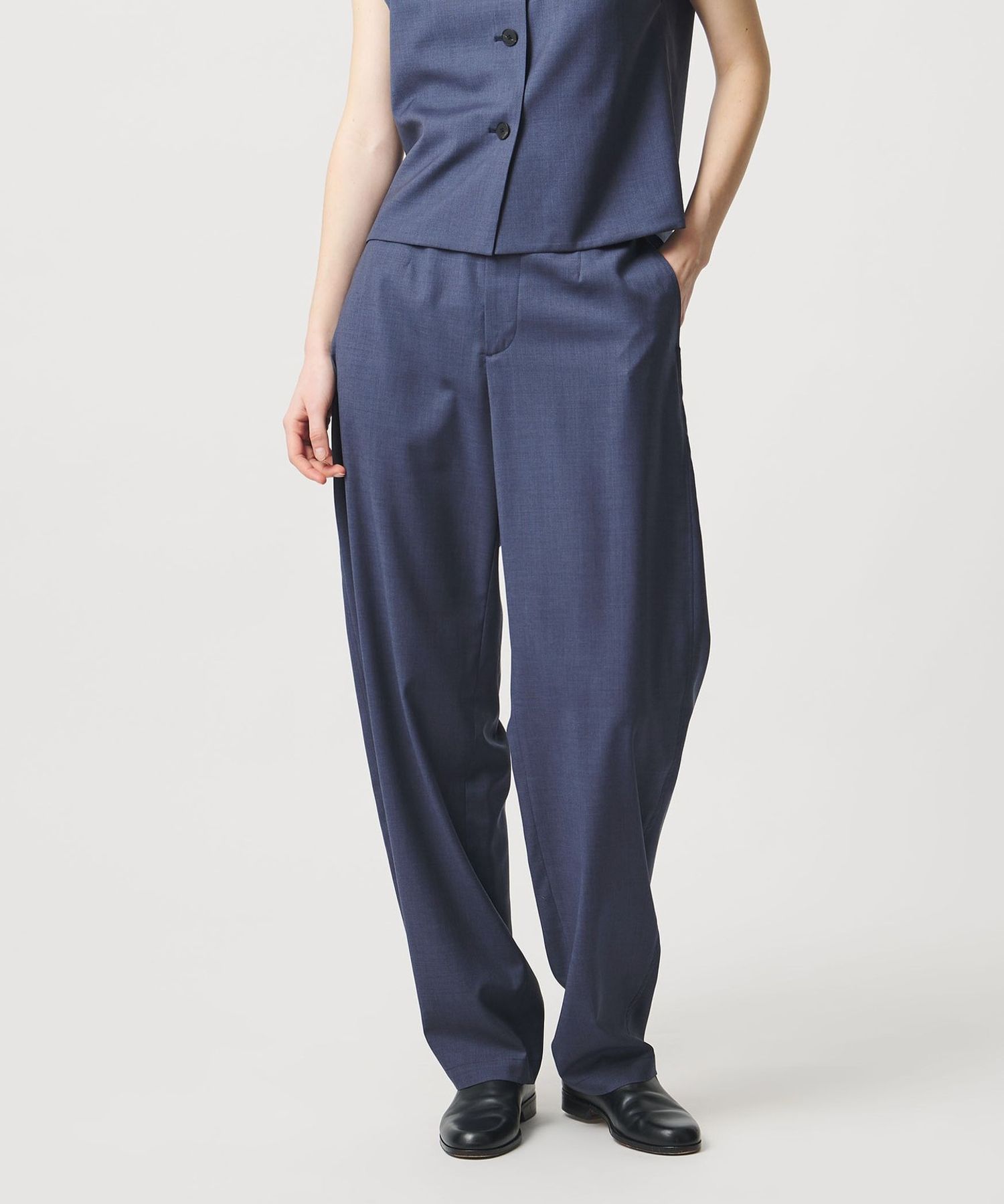 LOEFF＞トロピカルウール ボンタン パンツ