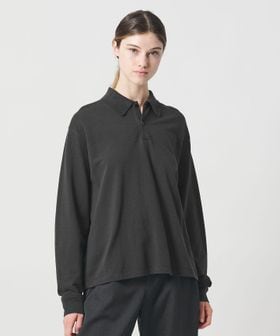 LOEFF/＜LOEFF＞ピケ  ロングスリーブ ポロシャツ UNISEX/ポロシャツ