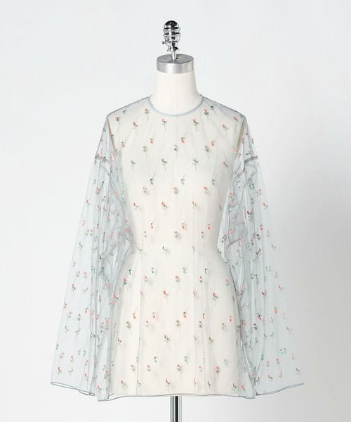 LOEFF/＜LOEFF＞フラワー チュール プルオーバー/シャツ / ブラウス