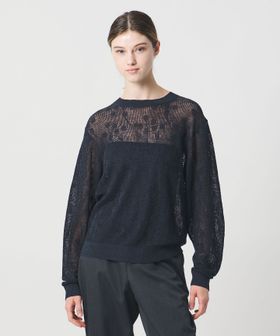 LOEFF/＜LOEFF＞ピンポンツリースポンジ メッシュ プルオーバー UNISEX/ニット / セーター