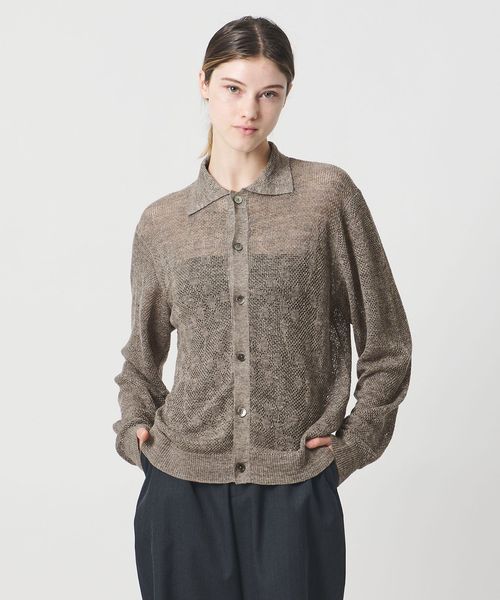 LOEFF/＜LOEFF＞ピンポンツリースポンジ メッシュ カーディガン UNISEX/カーディガン / ボレロ