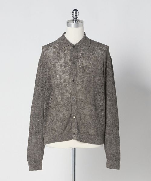 LOEFF/＜LOEFF＞ピンポンツリースポンジ メッシュ カーディガン UNISEX/カーディガン / ボレロ