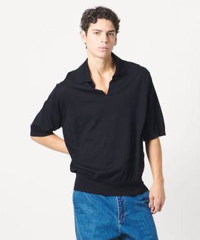 LOEFF/＜LOEFF＞ハイゲージ スキッパー ショートスリーブ ニット UNISEX/ニット / セーター