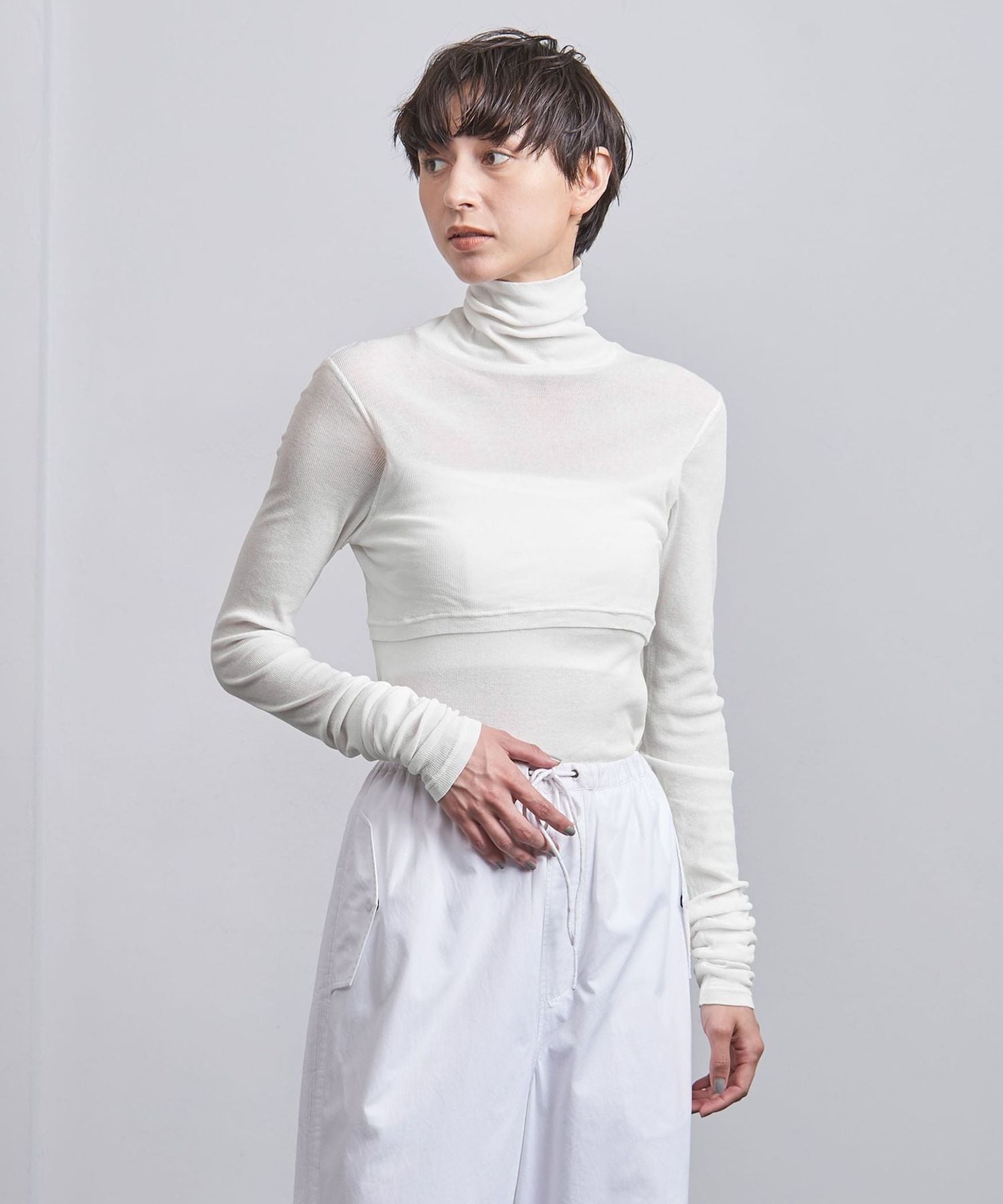 Pheeta>Hedy シアータートルネックカットソー/012C―CU1 Pheeta>Hedy シアータートルネックカットソー/012C―CU1