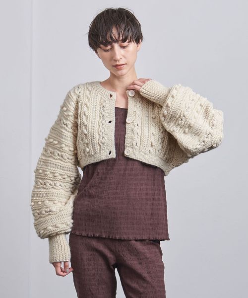 <Pheeta>Clara ショートニットカーディガン 別注】<Pheeta>Clara ショート ニット カーディガン/012C―UASP1