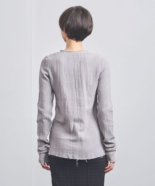 Pheeta◆Ratonaロングスリーブブラウス/FREE/コットン/GRY/8921-699-0035 Pheeta＞Ratna ロングスリーブブラウス