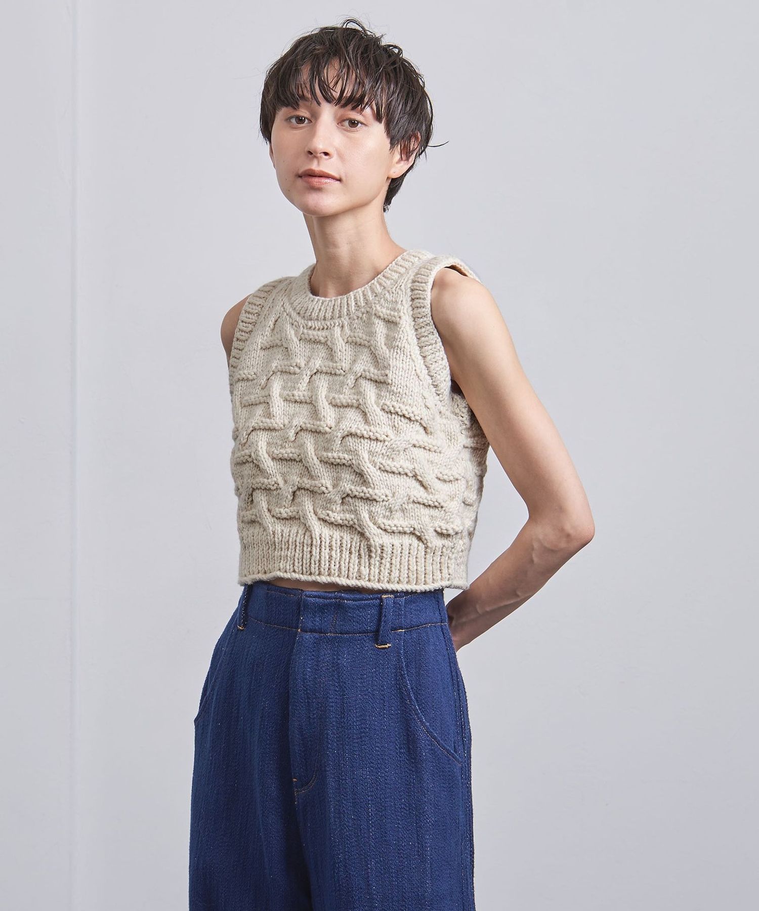 Pheeta＞Mamie ニットベスト/012C-HN1