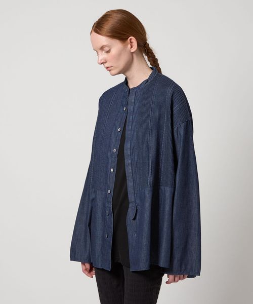 希少✨美品　ドリスヴァンノッテン　デニムシャツ　パフスリーブ　ダブルカフス　M Pheeta＞Trinity デニム ロングスリーブ シャツ ―UNISEX―/014CUN
