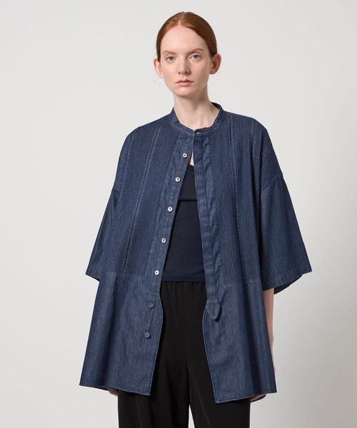 Pheeta/＜Pheeta＞Trinity ハーフスリーブ デニム シャツ ―UNISEX―/014CUN―SH21D/シャツ / ブラウス