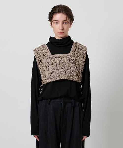 ＜Pheeta＞Annabel 付け襟　ユナイテッドアローズ Pheeta フィータ ウール 2way つけ襟付き ノーカラー トップス